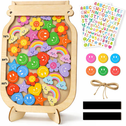 Magnetic Reward Jar, Personalized Mix 35+ Tokens Reward Jar for Kids, Reward Jar, Classroom Management Tool, Reward Jars for Kids, Star Jar Reward, Behavior Chart for Kids