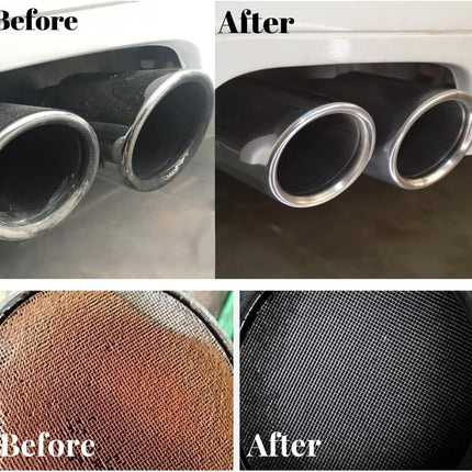 3 PCS Catalytic Converter Cleaner Auto Parts Engine, Exhaust System Pipe Carbon Removal Cleaner Treatment Additive Oil, Fuel System Treatment Oil Additive for Gas and Diesel Car