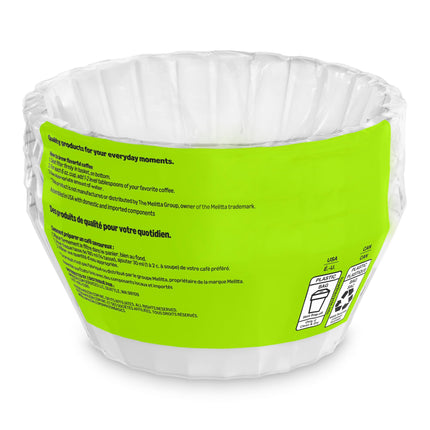 Basket Coffee Filters for 8-12 Cup Coffee Makers, White, 200 Count, Packaging May Vary