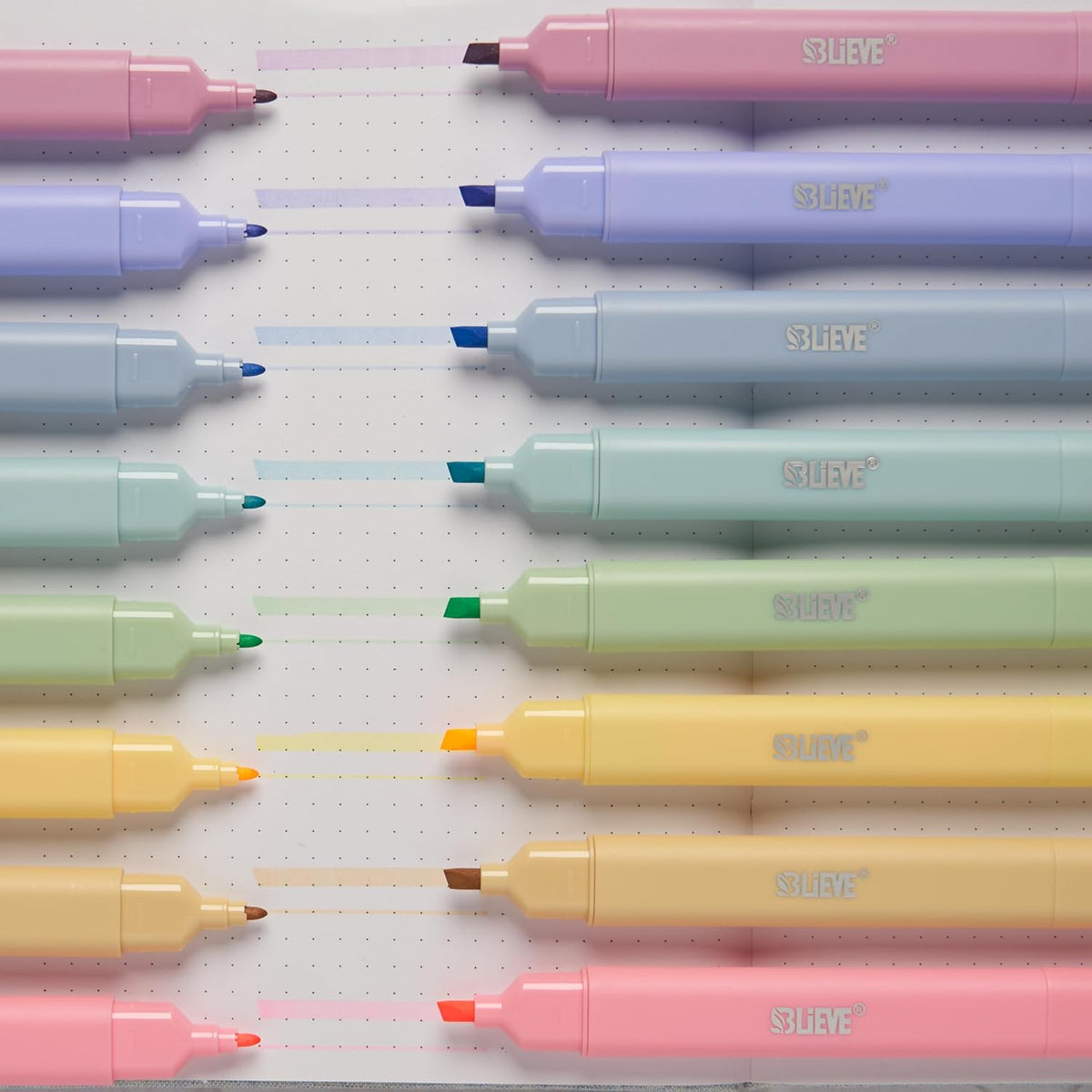 Aesthetic Pastel Dual Tip No Bleed Highlighters for Bible and Journaling - photo 2