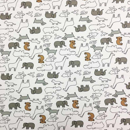 SheetWorld Fitted Playard Sheet for Maxi-COSI Swift – 31 x 39 – 100% Cotton Jersey – Hypoallergenic, Butter Soft – Baby Animals Print – Made in USA