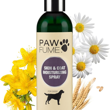 PAWFUME Skin & Coat Detangler Spray for Dogs, 1-Pack – Soothe Dry, Itchy Coats Quickly – Non-Toxic Chamomile & Oat Formula, Essential Fatty Acids & Vet-Certified – Dog Detangler Spray Dematting Care