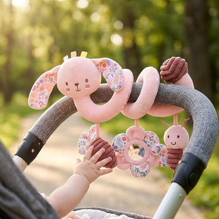 Multi-Use Baby Spiral Activity Toy – Spiral carseat Toy for Car Seat, Stroller,Play Gym, Keeps Baby Quiet, Easy Travel Solution