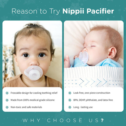 Freezable Teething Pacifier, Baby Teether Toys 0-9 Months, BPA Free - photo 7