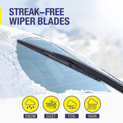 5 PLUS 12" Rear Wiper Blades Replacement For TOYOTA RAV4 2024-2019,2012-2001, Highlander 2019-2001,Land Cruiser 2019-2013,2011-2008, Yaris 2019,11-06 Venza 14-09, BACK Windshield Wiper Blades(12-A)