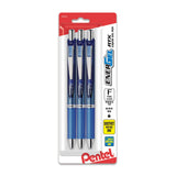 EnerGel RTX Retractable Liquid Gel Pen, (0.5mm), Fine Line, Needle Tip, Blue Ink, Pack of 3 (BLN75BP3C)