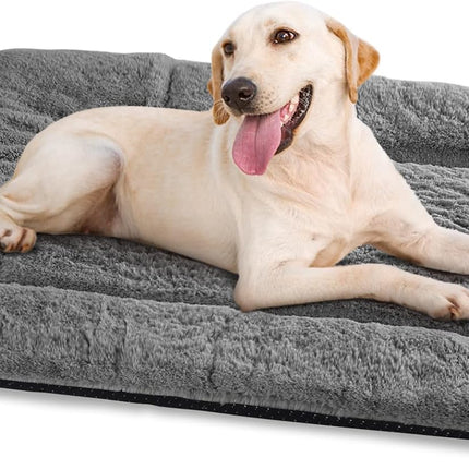 Dog Crate Pad, Washable Cozy Dog Bed Mat for Medium Dogs 36"x23", Gray
