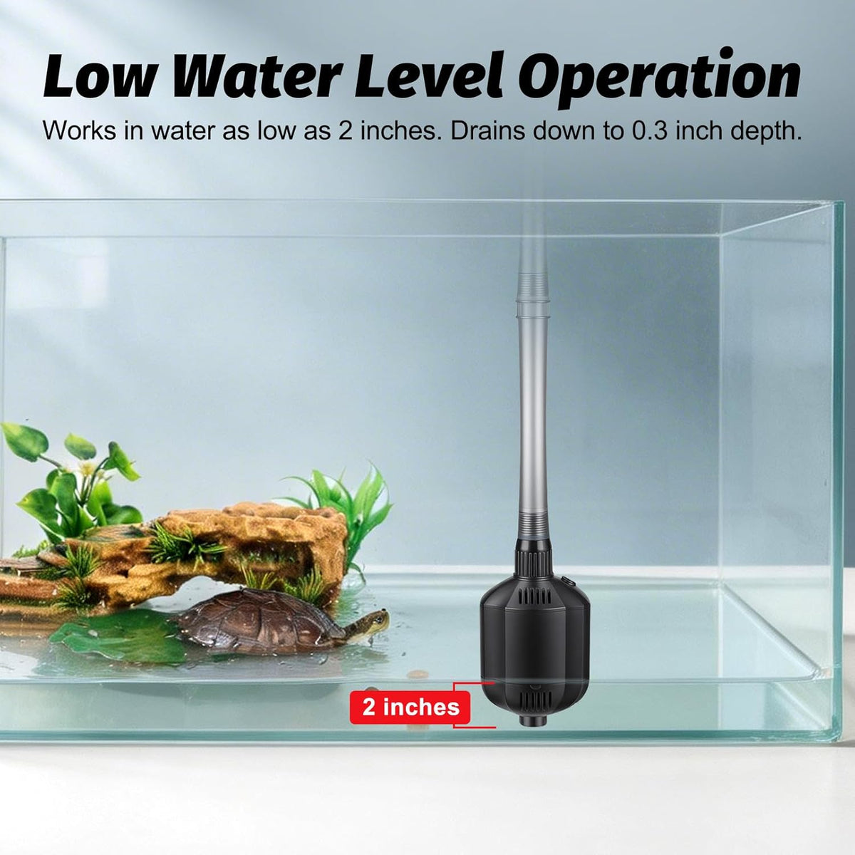 5 in 1 Electric Aquarium Gravel Cleaner, 360GPH Automatic Fish Tank - photo 5