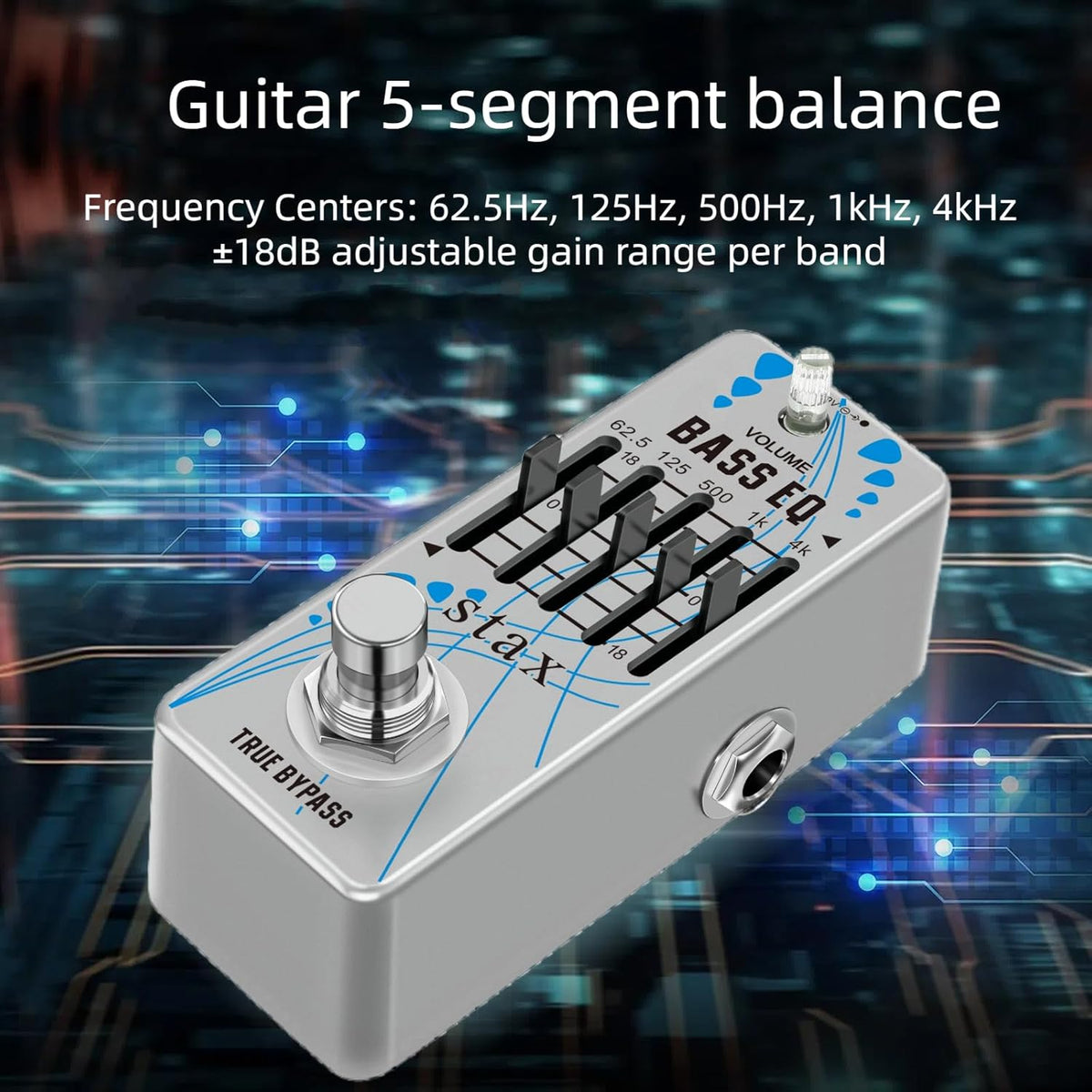 Equalizer Guitar Pedal Analog 5 Band Graphic EQ Guitar Effects Pedals - photo 3
