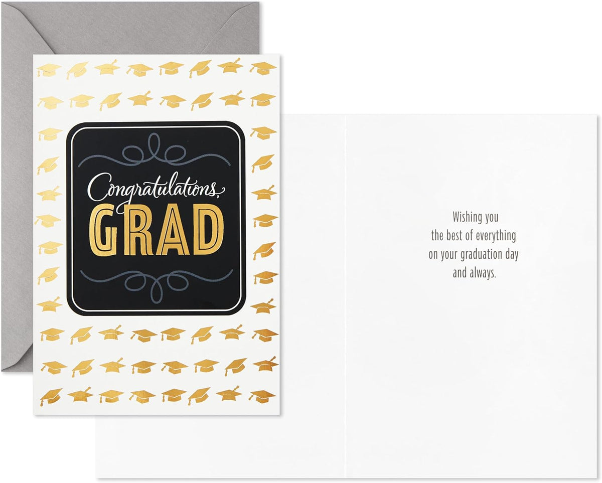 Graduation Cards Assortment, Black and Gold, Congratulations Grad (12 - photo 5