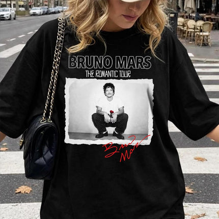 Handmade Bruno The Romantic Tour 2026 Shirt, Memorabilia Best Friend Matching Tee, Concert Lover Gift Multicolor Women Men Youth
