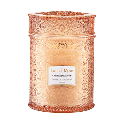 Eucalyptus Sage Fresh Scented Candles for Home, 19 oz Soy Wax