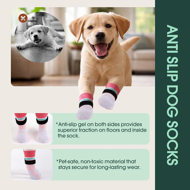 Anti-Slip Dog Socks to Help Prevent Paw Licking