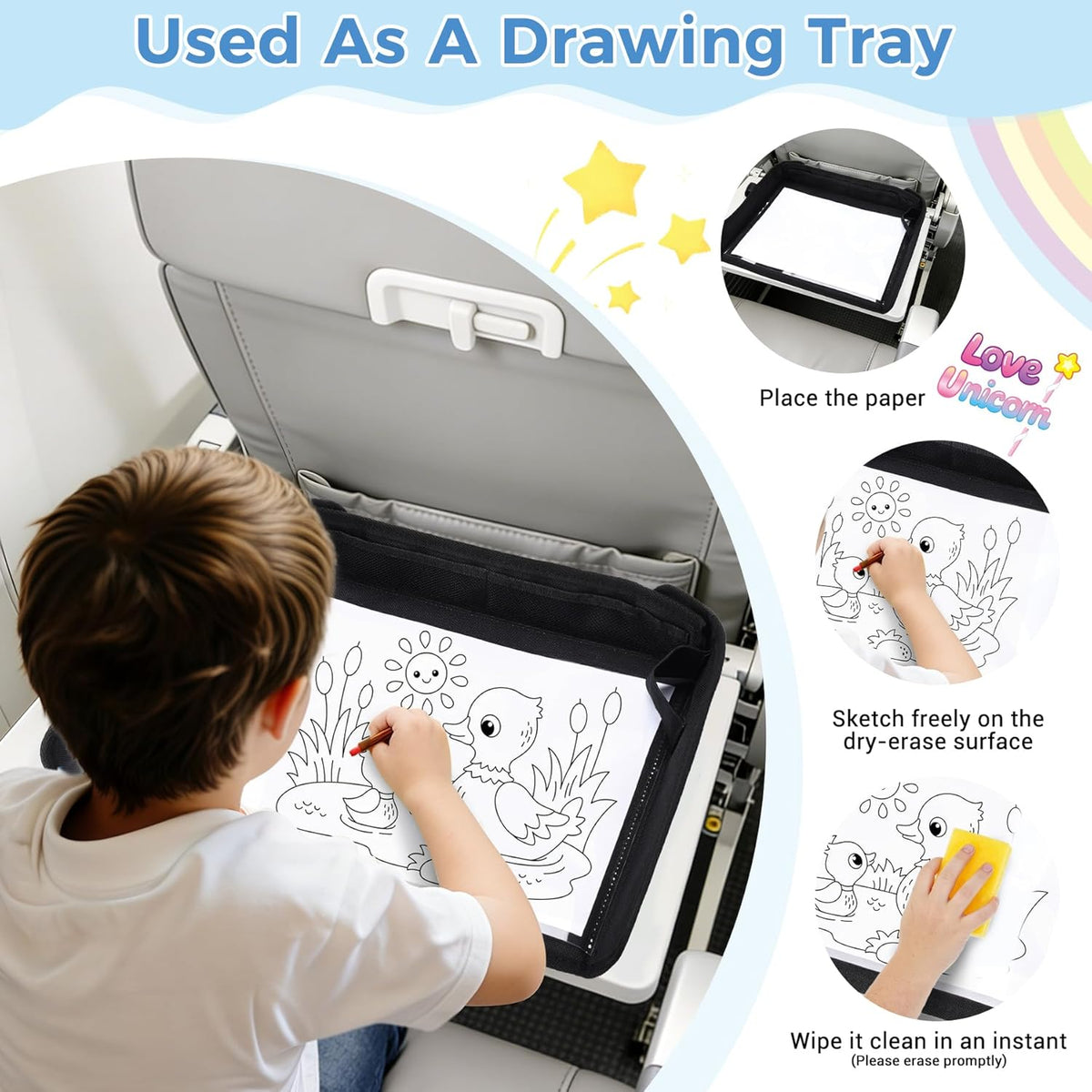 Foldable Airplane Tray Table Cover for Toddlers - photo 3