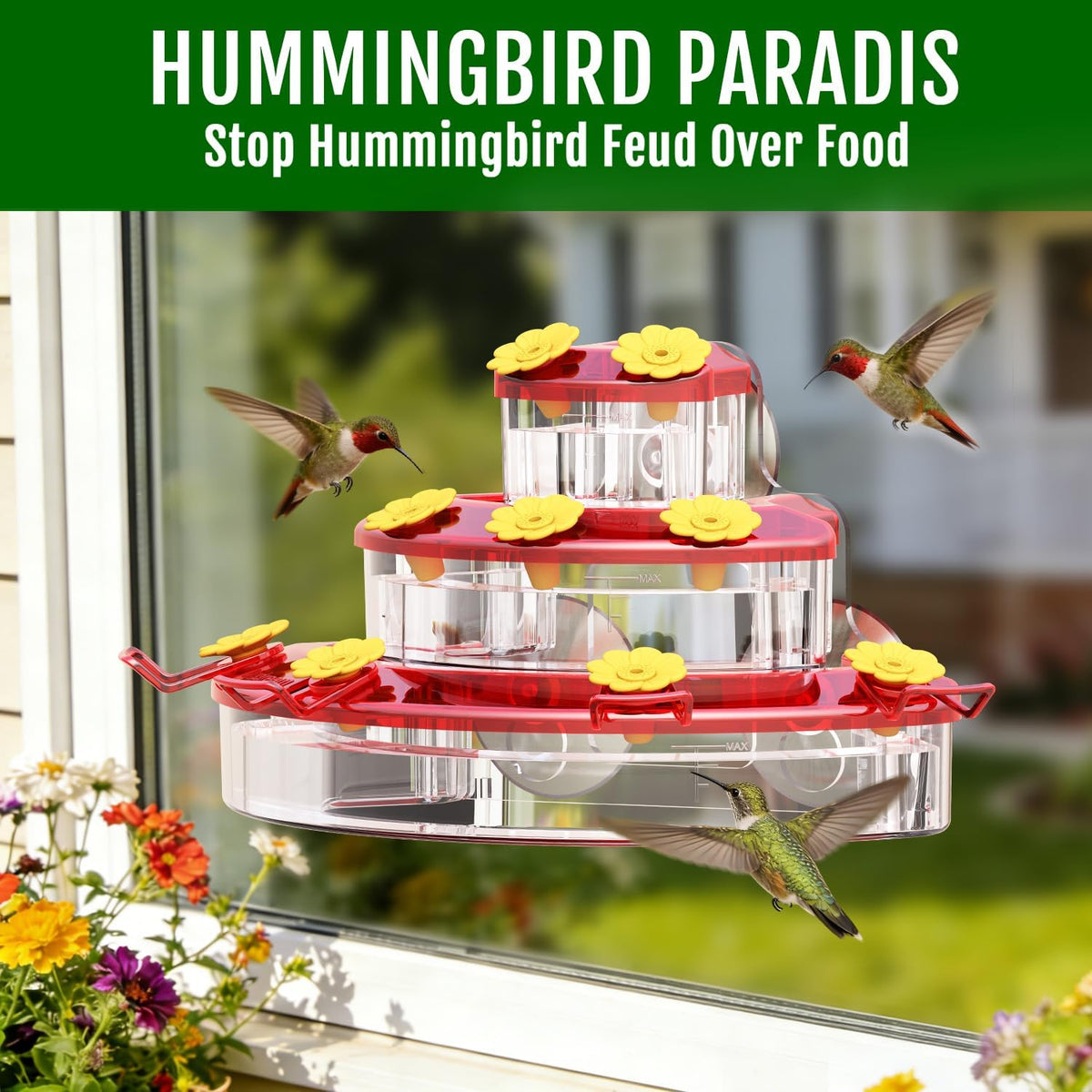 Window Hummingbird Feeder - photo 3