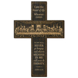 Wooden Cross Wall Decor, 12 Inch Lightweight Christian Wall Art