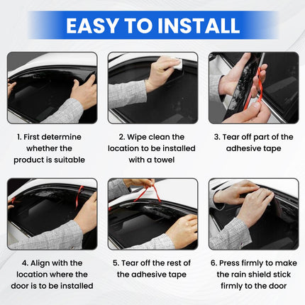 Tape-On Rain Guards Fit for Subaru Outback 2026+