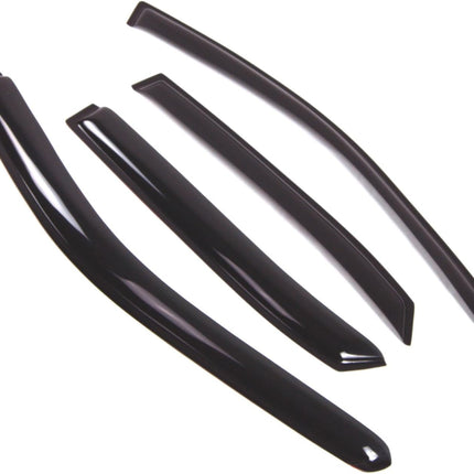Tuningpros WD2-412 Dark Smoke 4 Pcs Set Window Visor (Outside Mount) Deflector Rain Guard Compatible with 2001-2004 Toyota Avalon Sedan
