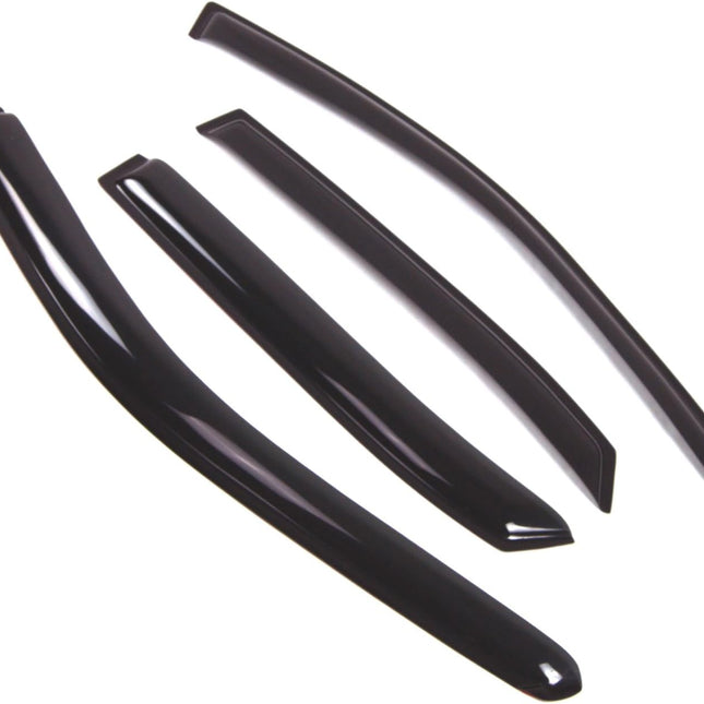 Dark Smoke Outside-Mount Window Visor Deflector Rain Guard Set for 2001-2004 Avalon Sedan