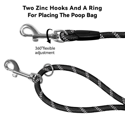 Long Dog Training Leash，Heavy Duty Reflective Rope Lead for Small Medium Large Dogs ，6FT 10FT 15FT 30FT 50FT for Training, Walking, Backyard, Camping