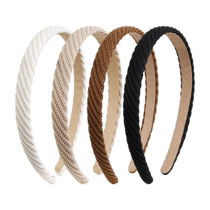 Headbands for Women Thin Knitted Hairbands Fashion Non Slip Headband for Women's Hair Cute Solid Colors Hair Accessories 4 PCS