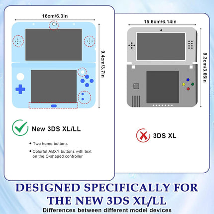 New Case with New Screen Protector, Transparent Hard Case Ultra Clear Shell Protective Cover Skin Modified Hinge-Less Design