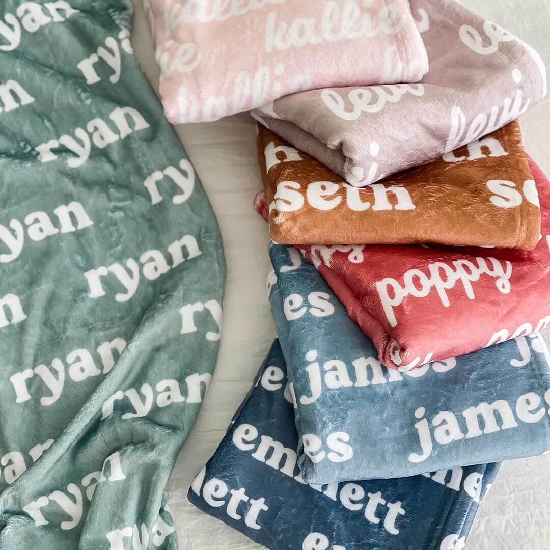 Personalized Baby Name Blanket for Newborns - photo 3