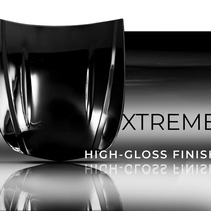 Ultra Gloss Vinyl Car Wrap Film (1.5ft x 5ft, Gloss Piano Black)