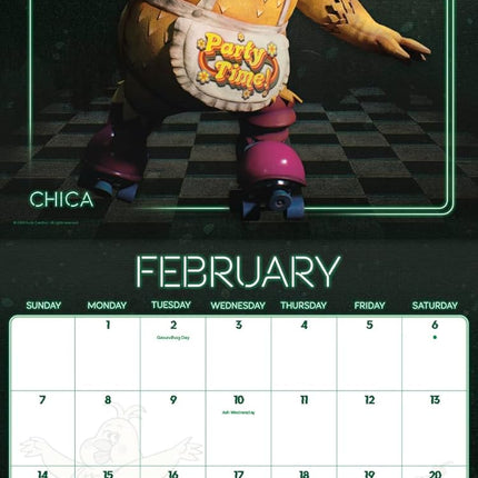 2027 Five Nights at Freddys Wall Calendar