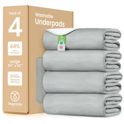 Washable Underpads, Heavy Absorbency Reusable Incontinence Pads