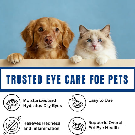 Pet Eye Cream for Dogs, Cats, Cattle, Horses, Sheep, Birds, 3.5g/0.125oz - 2 Tubes