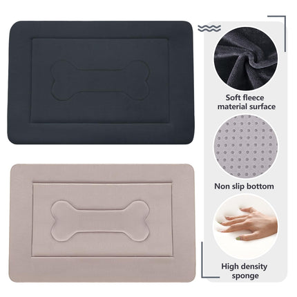 Cama suave para perro grande, almohadilla para jaula de perro de 42 in, base antideslizante, colchón lavable para dormir perros, camas para mascotas, camas para gatos, almohadillas para perreras