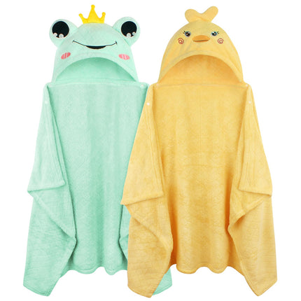 Toddler Bath Towel Hooded Kids Towels Baby Bath Towels for Boy Girl 0-5 Year, 2-Pack Thick Absorbent Toddler Towels with Hood Kids Bath Towel, Large 50''x32'' Baby Hooded Towel for Kids