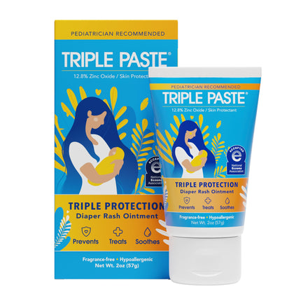 Diaper Rash Cream, Zinc Oxide Baby Ointment, 3 oz