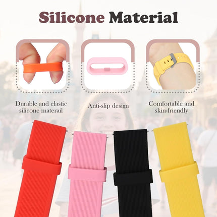 Multi-Color Band Keeper, Magic band locks, Silicone Fastener Rings Security Loop/Holder/Clips Compatible with Fitbit Charge/Charge HR/Garmin Vivofit/Disney Magic Bands 1.0/2.0 & More