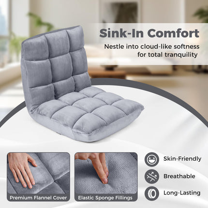 Floor Chair, 14 Positions Adjustable Floor Gaming Chair