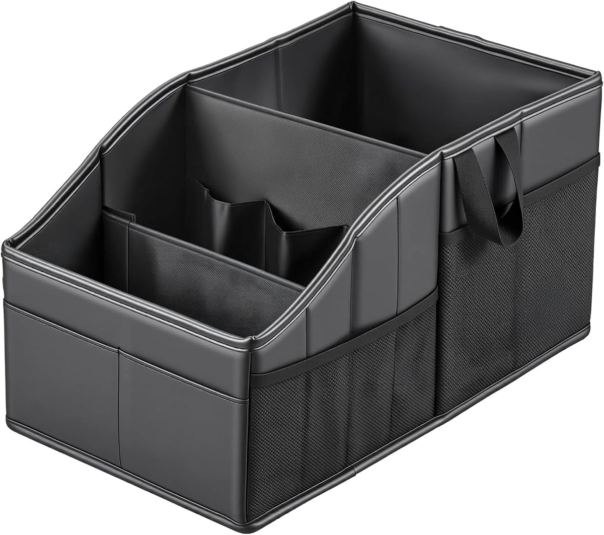 Sturdy Leather Car Backseat Organizer