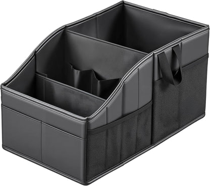 Sturdy Leather Car Backseat Organizer
