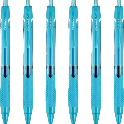 Uni-Ball Jetstream Elements Ballpoint Pen, Medium Point (1.0mm), Violet Ink, 6 Pens