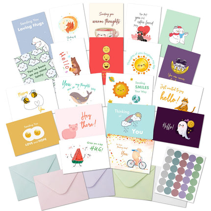 Thinking of You Cards with Envelopes, 20 Unique Design