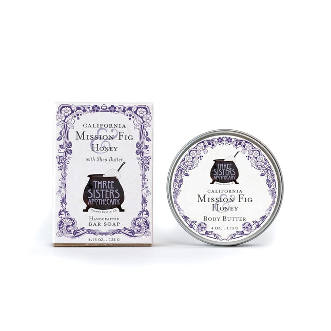 Muslin Gift Set with Bar Soap and Body Butter