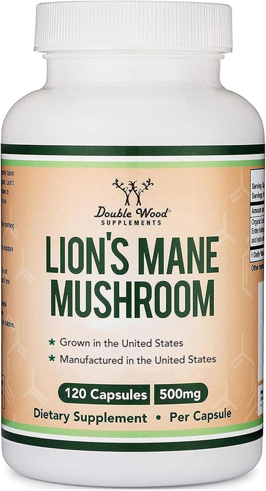 Organic Lion's Mane Mushroom 120 Caps — Brain & Fo