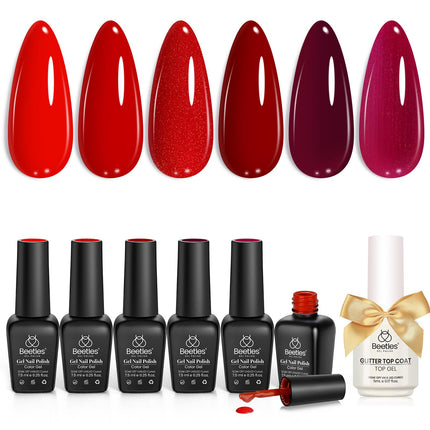 Set de esmalte en gel marrón, colección Toasty Aroma, 6 colores de otoño