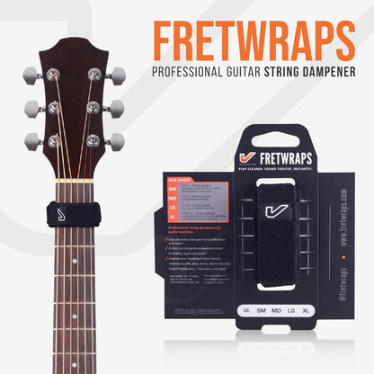 Small Black Fret Wrap & Guitar Mute for 6-String Guitar and 4-String Bass - photo 2