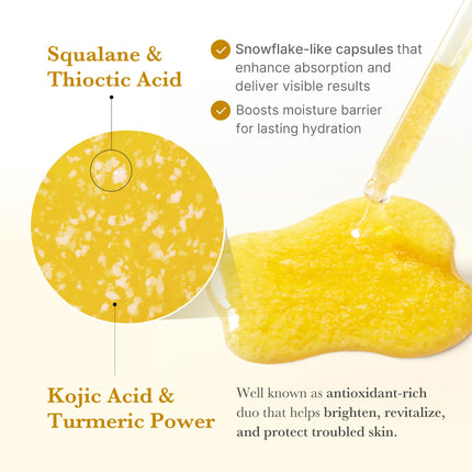 Kojic Acid Turmeric Clarifying Capsule Serum for Troubled Skin