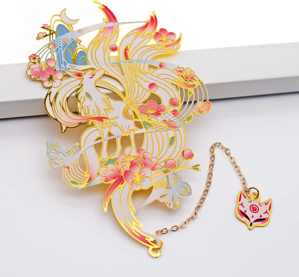Metal Nine-Tailed Fox Anime Bookmark - photo 5