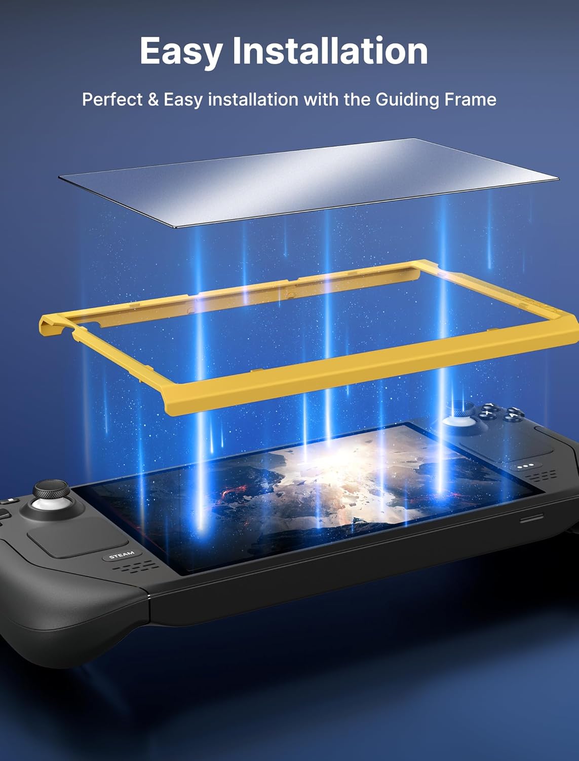 2-Pack Anti Glare Screen Protector for Steam Deck, 9H Hardness Matte Tempered Glass for Steam Deck OLED - photo 4
