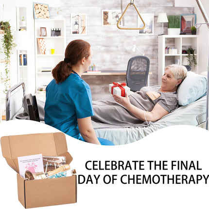 Cancer Survivor Gift Set for Women – End of Chemo Bell Gift Box with Inspirational Cancer Bracelet, Last Day of Chemo Celebration, Recovery & Remission Gifts