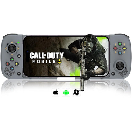arVin Bluetooth 5.0 Wireless Gaming Controller for iPhone/iPad/iOS/Android/Samsung/PC Gamepad Joystick with Back Button, Analog Triggers, Stretchable, 18 Hours Playtime