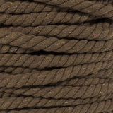 Super Soft 3 Strand Twisted Cotton Rope (Brown, 1/2 Inch x 10 Feet)